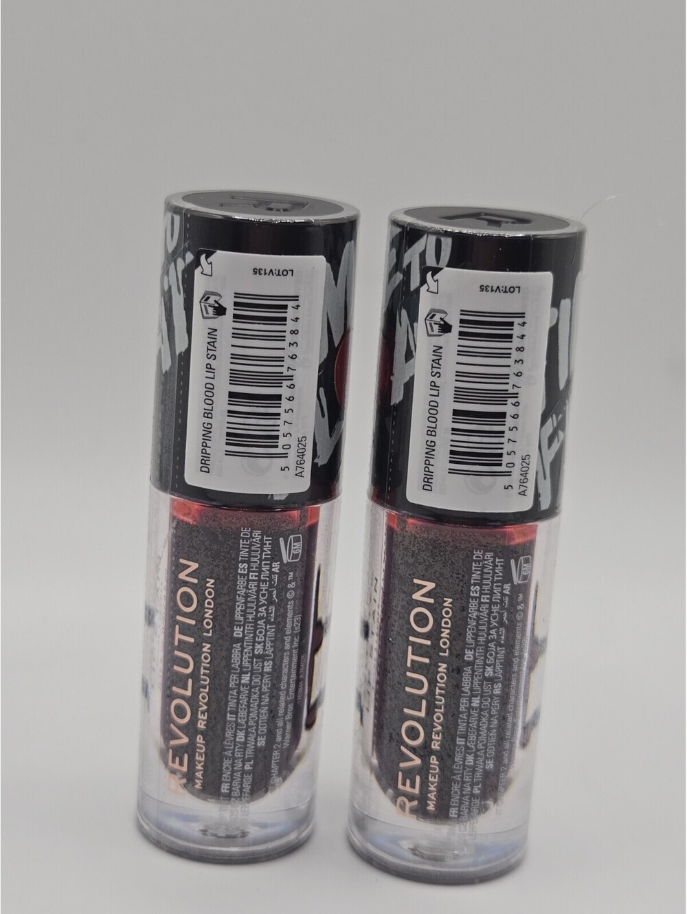 Makeup Revolution IT Movie Blood Lip Stain Red Gloss 2pc Bundle Collection New - Picture 3 of 3